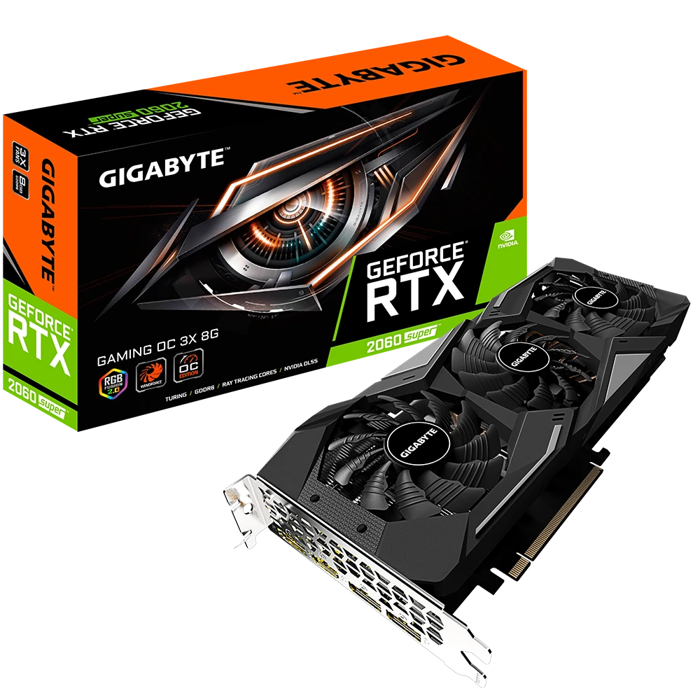 Gigabyte GeForce® RTX 2060 SUPER GAMING OC 3X 8G  (Rev. 1.0)